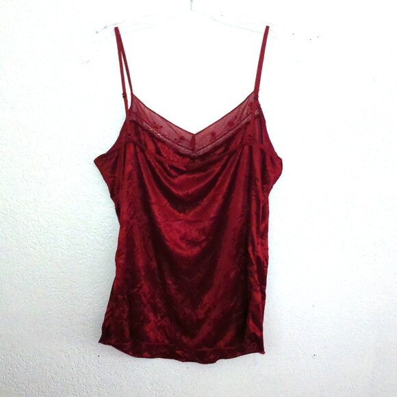 Ruby Red Camisole, with sequin and beads details - Picture 6 of 6